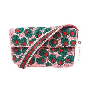 🩷Anthropologie Rare Fiona Beaded Olive Purse🩷